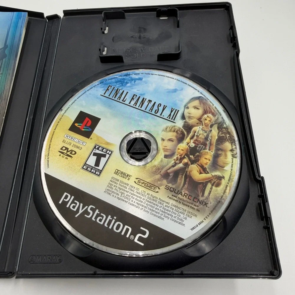 Final Fantasy XII PlayStation 2 PS2 Square Enix 2006 SLUS-20963 Black Case CIB